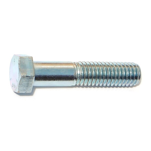 Midwest Fastener Grade 5, 7/16"-14 Hex Head Cap Screw, Zinc Plated Steel, 2 in L, 6 PK 60065 - main